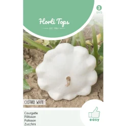 Hortitops Courgette Custard White - Groentezaden - 1 g