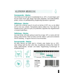 Hortitops Heliotropium - Zonnewende Marine Blauw - Bloemenzaden - 200 mg