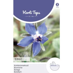 Hortitops Komkommerkruid (Borage) - Kruidenzaden - 2 g