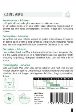 Hortitops Komkommers Johanna - Groentezaden - 1 g