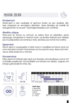 Hortitops Kruizemunt - Kruidenzaden - 100 mg