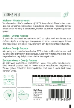 Hortitops Meloen Oranje Ananas - Groentezaden - 1 g