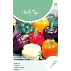 Hortitops Paprika 5 Kleuren - Groentezaden - 25 stuks