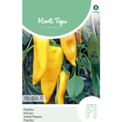 Hortitops Paprika Palladio F1 (Gele Koehoorn) - Groentezaden - 8 stuks