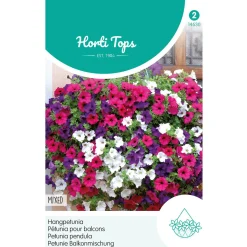 Hortitops Petunia - Hangpetunia Gemengd - Bloemenzaden - 200 mg