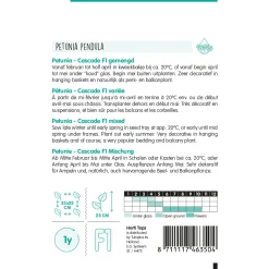 Hortitops Petunia Cascade F1 - Bloemenzaden - 70 stuks