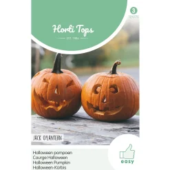 Hortitops Pompoen Jack O'Lantern (Cucurbita Pepo) - Groentezaden - 2 g