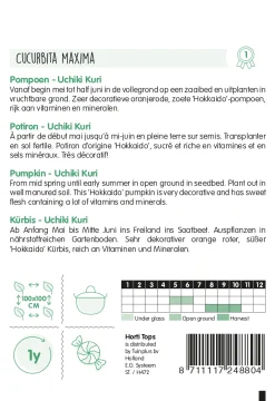 Hortitops Pompoenen Uchiki Kuri - Groentezaden - 3 g