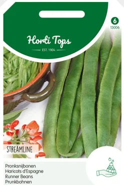Hortitops Pronksnijbonen Streamline - Roodbloeiers - Groentezaden - 100 g