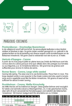 Hortitops Pronksnijbonen Grootzadig - Boerentenen - Groentezaden - 100 g