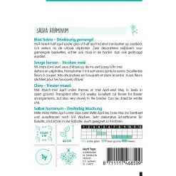 Hortitops Salvia - Bladsalvia Gemengd - Bloemenzaden - 500 mg