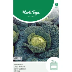 Hortitops Savooiekool Vertus 3  (Grote Late Groene) - Groentezaden - 2 g