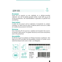 Hortitops Sedum - Muurpeper Geel - Bloemenzaden - 125 mg