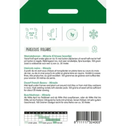 Hortitops Stamslabonen - Chinees Boontje Miracle - Groentezaden - 100 g