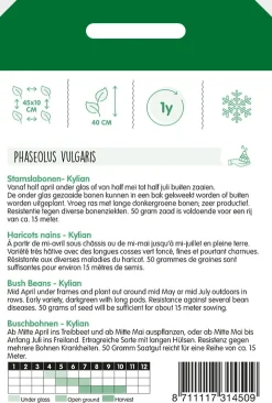 Hortitops Stamslabonen Kylian - Groentezaden - 50 g