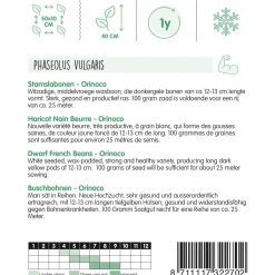Hortitops Stamslabonen Orinoco (Wasboon) - Groentezaden - 100 g
