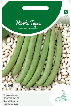 Hortitops Stamslabonen Record Verbeterde Dubbel - Zonder Draad - Groentezaden - 100 g