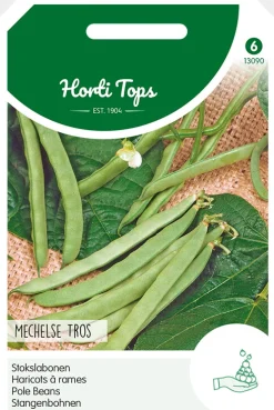 Hortitops Stokslabonen Mechelse Tros - Zonder Draad - Groentezaden - 100 g
