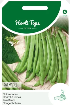 Hortitops Stokslabonen Overvloed - Type Rentegever - Groentezaden - 100 g