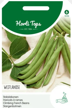 Hortitops Stokslabonen Westlandse Dubbele - Zonder Draad - Groentezaden - 100 g