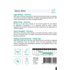 Hortitops Tagetes - Lage Afrikaan Petite Harmony - Bloemenzaden - 1 g