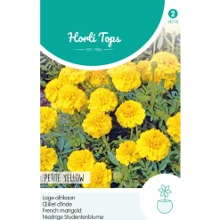 Hortitops Tagetes - Lage Afrikaan Petite Yellow - Bloemenzaden - 1 g