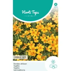 Hortitops Tagetes - Randjes-Afrikaan Orange - Bloemenzaden - 750 mg