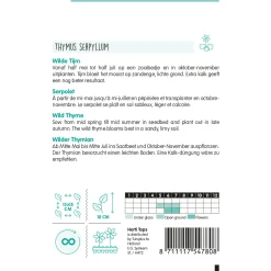 Hortitops Thymus - Wilde Tijm Purperrood - Bloemenzaden - 150 mg