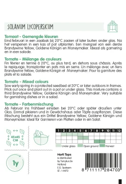 Hortitops Tomaten Kleurenmengsel - Groentezaden - 450 mg