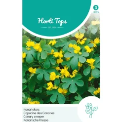 Hortitops Tropaeolum - Kanariekers Geel - Bloemenzaden - 2.5 g