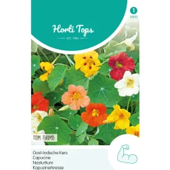 Hortitops Tropaeolum - Oost-Indische Kers Tom Thumb - Bloemenzaden - 3 g
