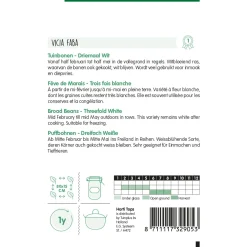 Hortitops Tuinbonen Driemaal Wit - Groentezaden - 20 g