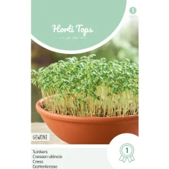 Hortitops Tuinkers Gewone - Kruidenzaden - 15 g