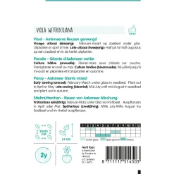 Hortitops Viola - Viool Aalsmeerse Reuzen - Bloemenzaden - 400 mg