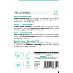 Hortitops Viola - Viool Coronation Gold - Bloemenzaden - 400 mg