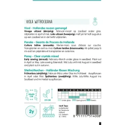 Hortitops Viola - Viool Hollandse Reuzen Gemengd - Bloemenzaden - 400 mg