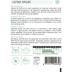 Hortitops Winterpostelein - Groentezaden - 3 g