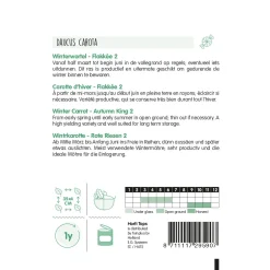 Hortitops Winterwortelen Flakkée 2 -10g - Groentezaden - 10 g