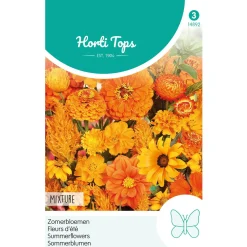 Hortitops Zomerbloemen Oranje Tinten - Bloemenzaden - 2 g