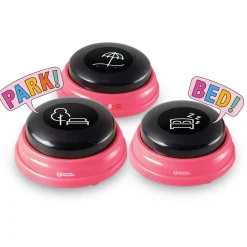 Hunger For Words Talking Pet Locaties - Hondenspeelgoed - Roze Zwart