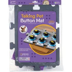 Hunger For Words Talking Pet Knoppen Mat - Hondenspeelgoed - Grijs Zwart