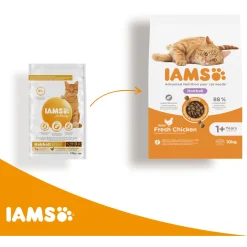 Iams Cat Adult Hairball Kip - Kattenvoer
