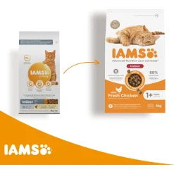 Iams Cat Adult Indoor - Kattenvoer - Kip 3 kg