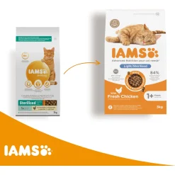 Iams Cat Adult Sterilised Kip - Kattenvoer