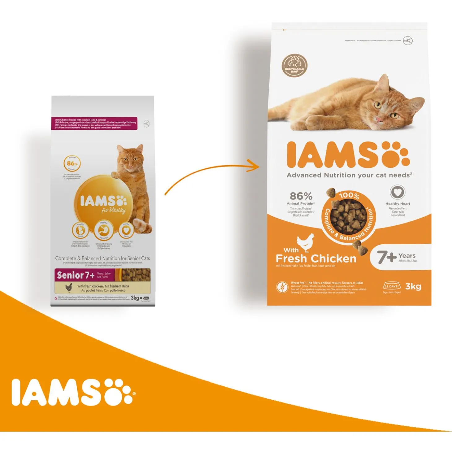 Iams Cat Senior 3 kg - Kattenvoer