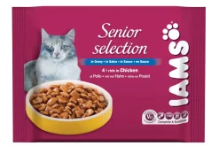 Iams Cat Senior Mp - Kattenvoer - Kip 4x100 g