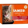 Iams Delights Sea Collection In Saus - Multipack - Kattenvoer - Vis 12x85 g