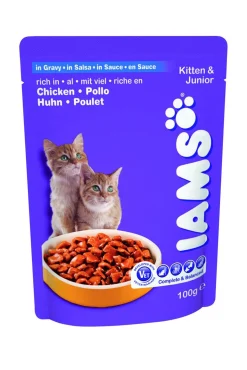 Iams Kitten Pouch - Kattenvoer - Kip 100 g