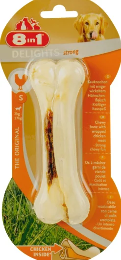 8in1 Delights Bones Strong Kip - Hondensnacks