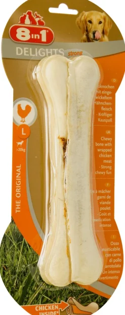 8in1 Delights Bones Strong Kip - Hondensnacks